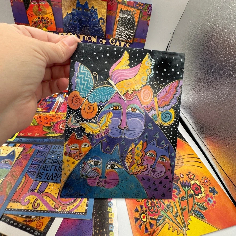 Laurel Burch vibrant greeting